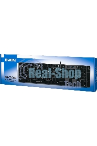 Клавиатура проводная SVEN KB-E5000 серый металлик (slim, 109 кл., USB)
