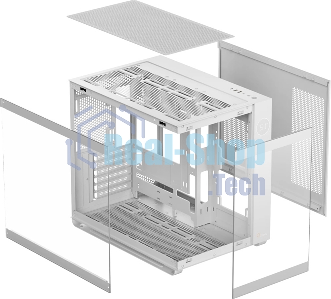 Компьютерный корпус Ocypus Iota C70 WH ARGb ATX/win/белый/6 ARGb fans/no PSU/Tempered Glass