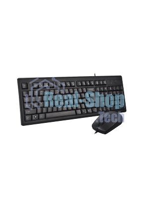 Комплект клавиатура+мышь A4Tech KRS-8372 проводной, USB, 1200 DPI, чёрный