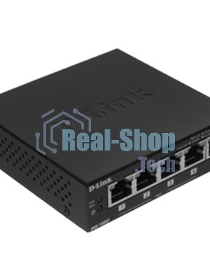 Коммутатор D-Link DGS-1005P/B3A, 5×1 Гбит/с, неуправляемый