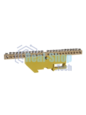 Шина нулевая с изолятором OptiKit BB-D-PE-DIN-24-6х9-желтый