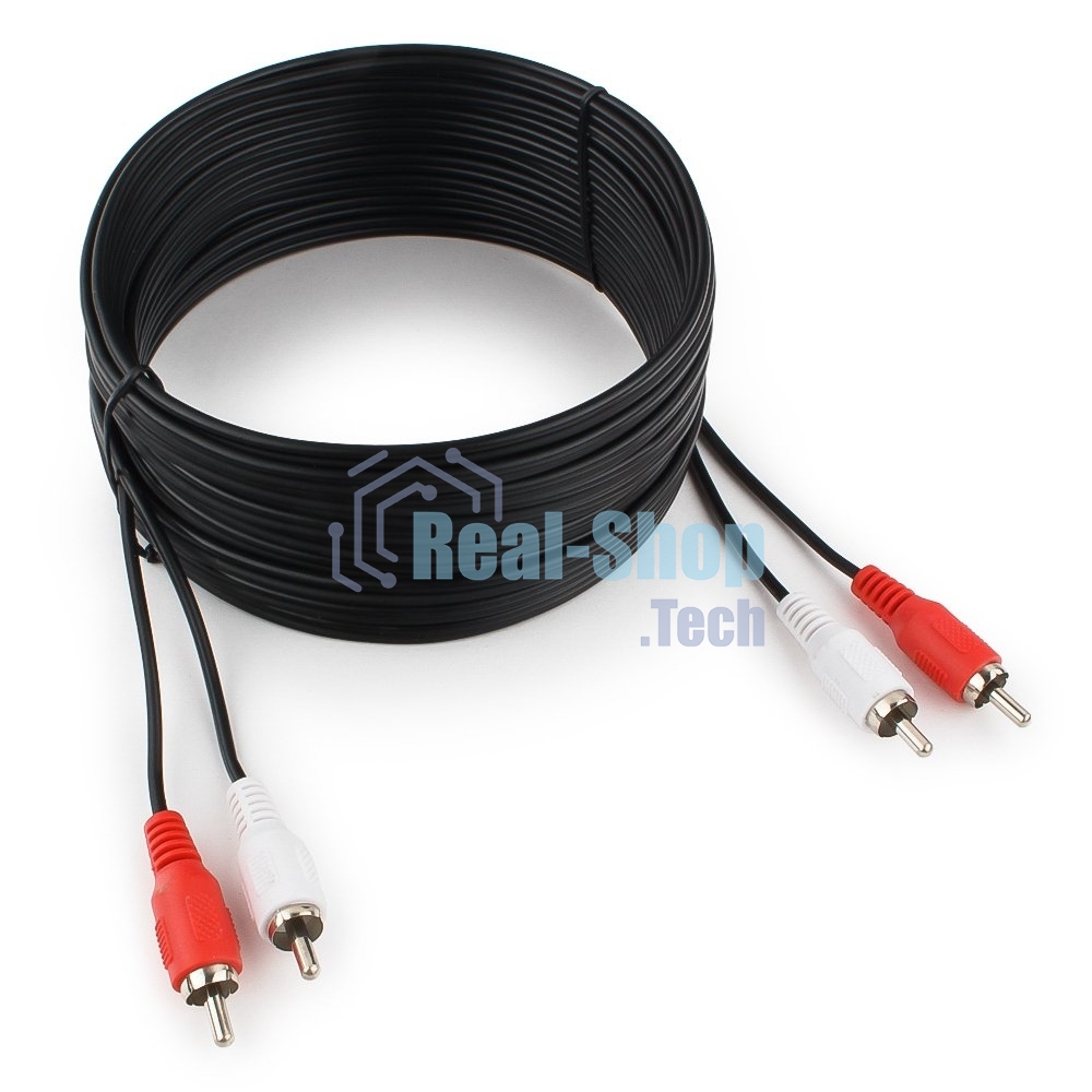 Кабель аудио Cablexpert CCA-2R2R-7.5M, 2xRCA - 2xRCA, 7,5м