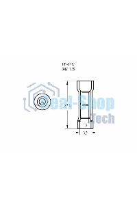 Соединительная гильза изолированная Rexant L-27.3 мм нейлон 0.5-1.5 мм² (ГСИ(н) 1.5/ГСИ-н 0,5-1,5) красная