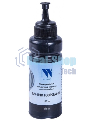 Чернила NVPrint NV-INK100 универсальные черный пигментные для аппаратов Epson (100мл) Китай