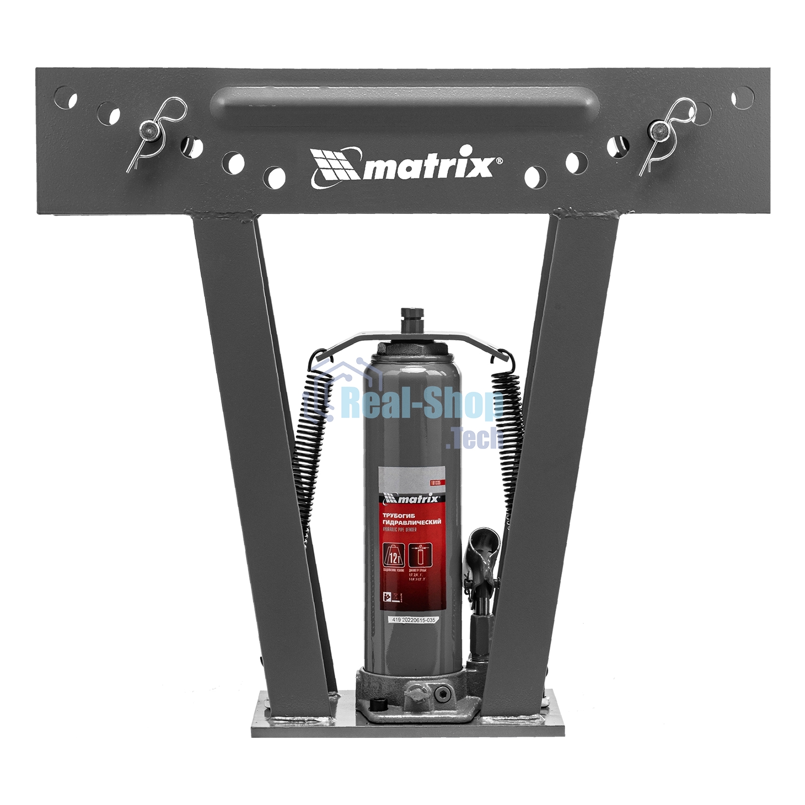 Трубогиб Matrix гидравлический 1/2''–2'' 12 т в комплекте с башмаками