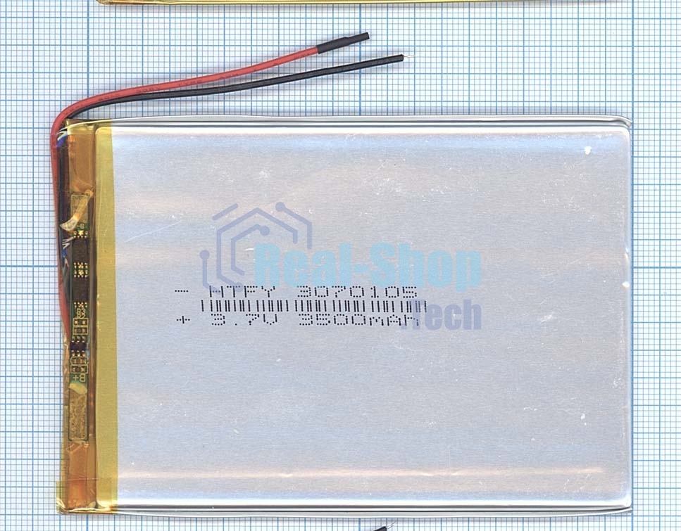 Аккумулятор Li-Pol (батарея) 3x70x105 мм 2pin 3.7V/3500mAh