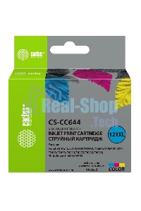 Картридж струйный Cactus CS-CC644 №121XL трехцветный (18 мл.) для HP DJ D1663/D2500/D2563/D2663/D5563/F2423/F2493/F4213/F4275/F4280/F4283/F4583/PS C4683/C4783