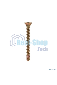 Саморез оконный Kranz сверло, 3.9х35, желтый цинк, короб (500 шт./уп.)