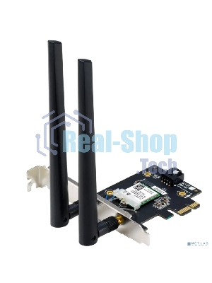 Сетевой адаптер Wi-Fi + Bluetooth Asus PCE-BE6500 BE6500 PCI Express 2ант.