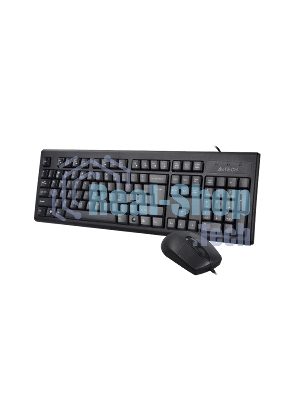 Комплект клавиатура+мышь A4Tech KRS-8372 проводной, USB, 1200 DPI, чёрный