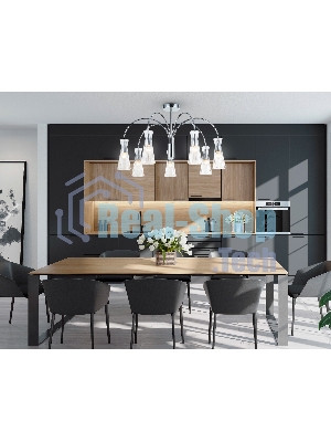Люстра Ambrella light LH55653/7 СH/CL хром/прозрачный E14*7 max 40W D745*460
