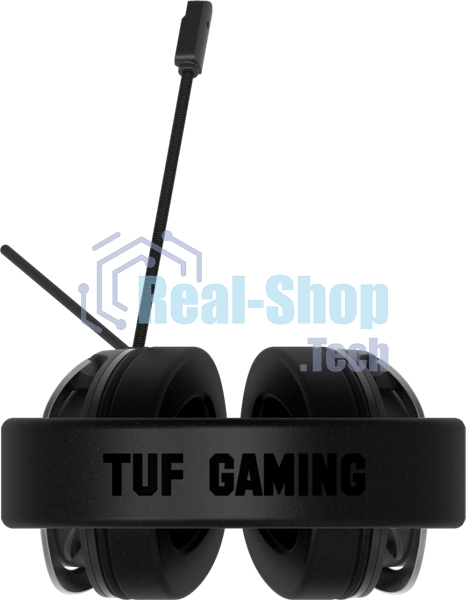 Гарнитура ASUS TUF Gaming H3 чёрный/серый, проводная, mini jack 3.5 мм, регулятор громкости, отключаемый микрофон