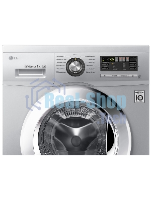 Стиральная машина LG F1296TD4 серебристый, загрузка фронтальная 8 кг, 1200 об/мин, класс: А