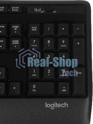 Комплект клавиатура+мышь Logitech MK345 беспроводной, USB, 1000 DPI, чёрный/серый