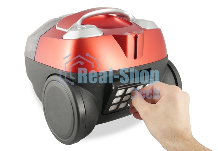 Пылесос Centek CT-2535 красный/черный, 350/2000 Вт, уборка сухая, пылесборник контейнер, 1,5 л
