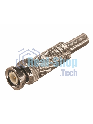 Разъем Rexant штекер BNC под винт с пружиной металл