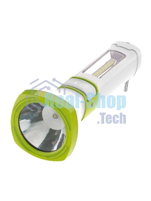 Фонарь светодиодный аккум. Космос 5W LED 3 режима бок. панель COB 3Вт с зарядным устройством