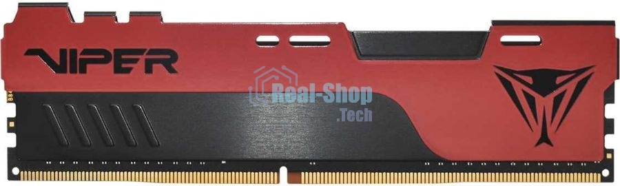 Оперативная память Patriot Viper Elite II, DDR4, 8GB (1x8 GB), 3200 MHz, CL18, DIMM, радиатор, красный/черный