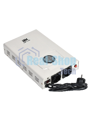 Стабилизатор напряжения IEK Slim 1.5кВА однофазный белый (IVS22-1-D15-09)