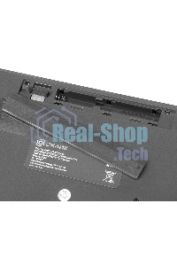 Комплект клавиатура + мышь Оклик 300M клав:серый мышь:серый/черный USB беспроводная slim