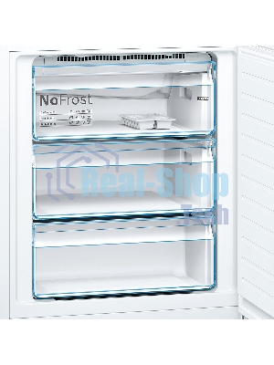 Холодильник Bosch KGN49XWEA белый двухкамерный 330/108л морозилка снизу, No Frost