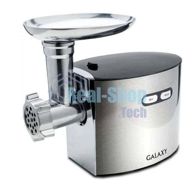 Мясорубка электрическая Galaxy Line GL 2400, серебристый, 1200 Вт, корпус из нержавеющей стали, функция 