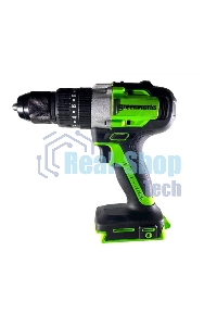 Дрель-шуруповерт аккумуляторная GREENWORKS GD24DD60K2, Аккумуляторная, 18В, Ударная, Кейс