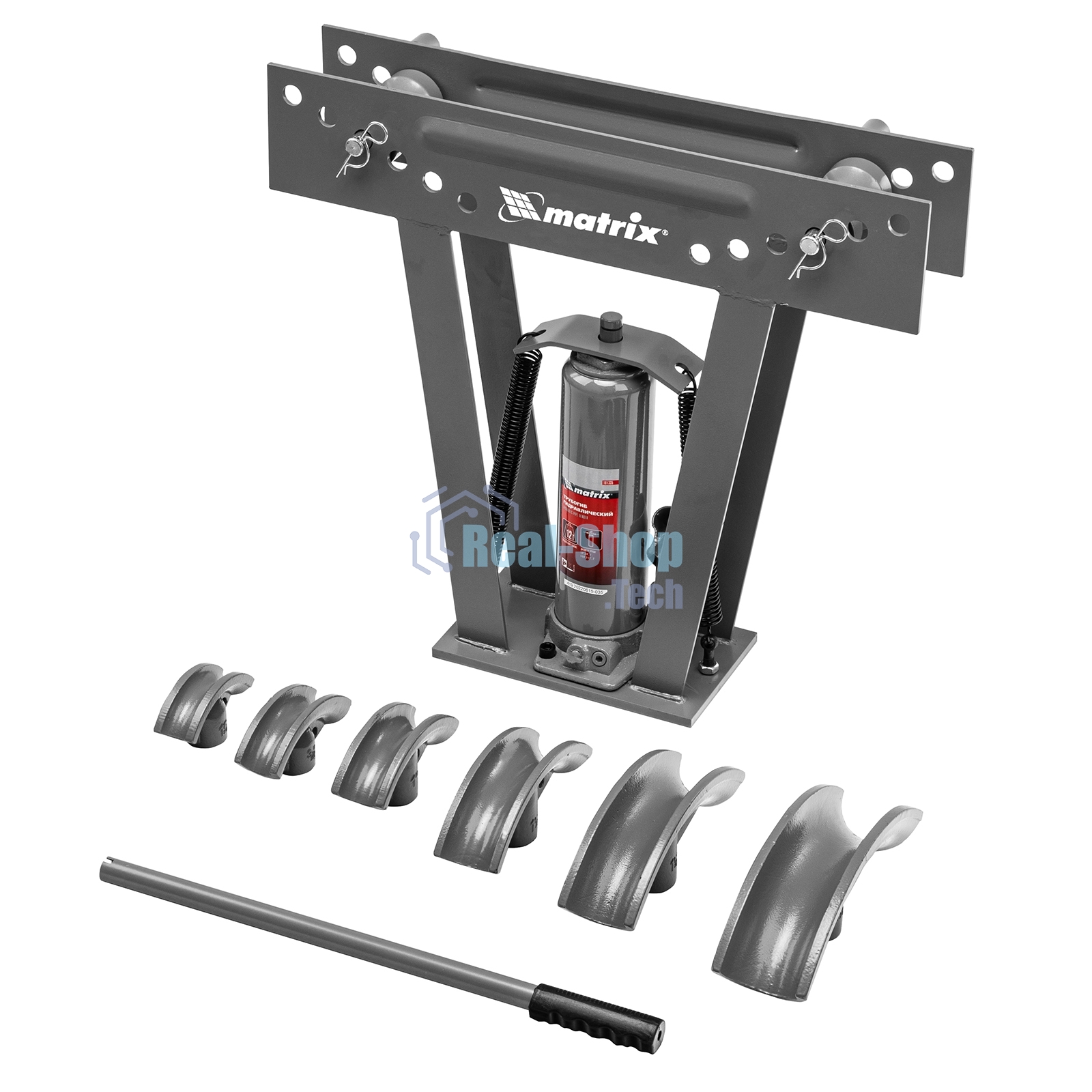 Трубогиб Matrix гидравлический 1/2''–2'' 12 т в комплекте с башмаками
