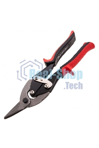 Ножницы по металлу Matrix, 250 мм, левые, обрезиненные рукоятки