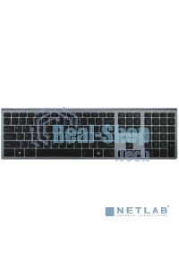 Клавиатура беспроводная Oklick 890S серый USB slim