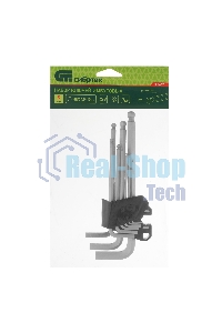 Набор ключей имбусовых Сибртех HEX, 1,5-10 мм, CrV, 9 шт., удлиненные, с шаром