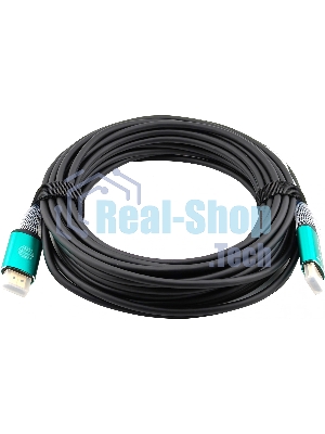 Кабель аудио-видео Cactus CS-HDMI-AOC-2.1-10 HDMI (m)/HDMI (m) 10м. позолоч.конт. черный