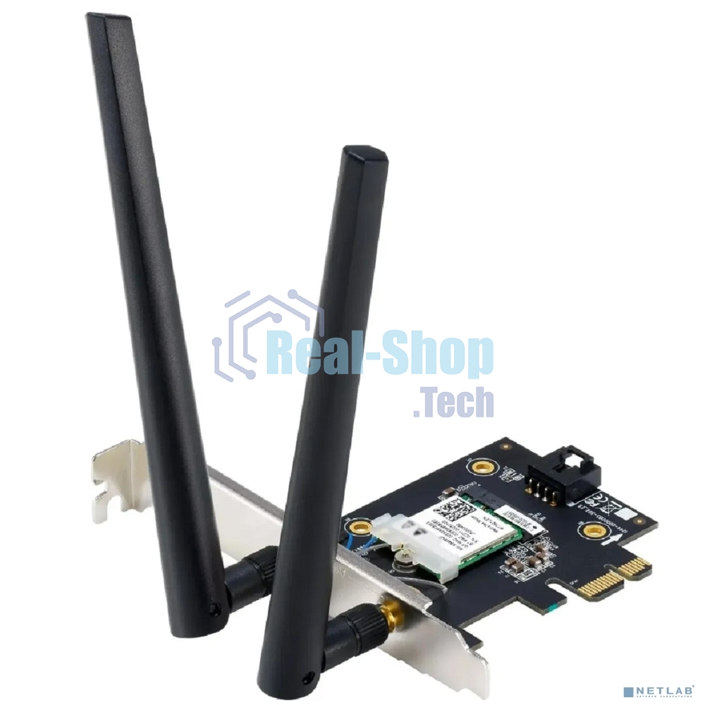 Сетевой адаптер Wi-Fi + Bluetooth Asus PCE-BE6500 BE6500 PCI Express 2ант.
