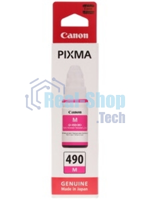 Чернила Canon GI-490M 0665C001 пурпурный для Canon Pixma G1400/2400/3400 (70мл)