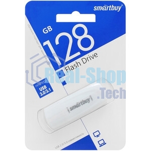 Флешка USB Smartbuy Scout white (SB128GB3SCW), 128Gb, USB 3.0, R/W 100/40, белый