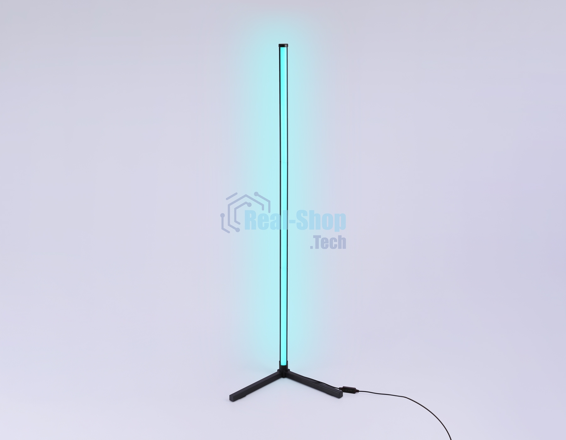 Светильник Ambrella light FL8022 BK черный LED 15W RGB D32*1250 (ПДУ РАДИО 2.4G)