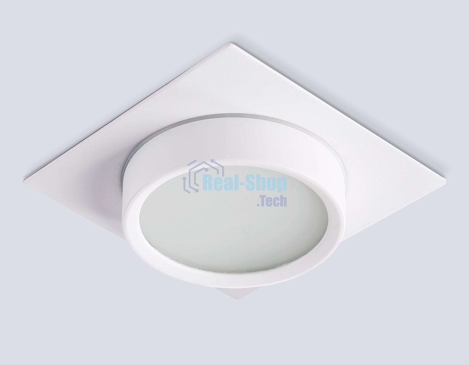 Светильник встраиваемый Ambrella light TN6737 WH белый IP44 GX53 110*110*57