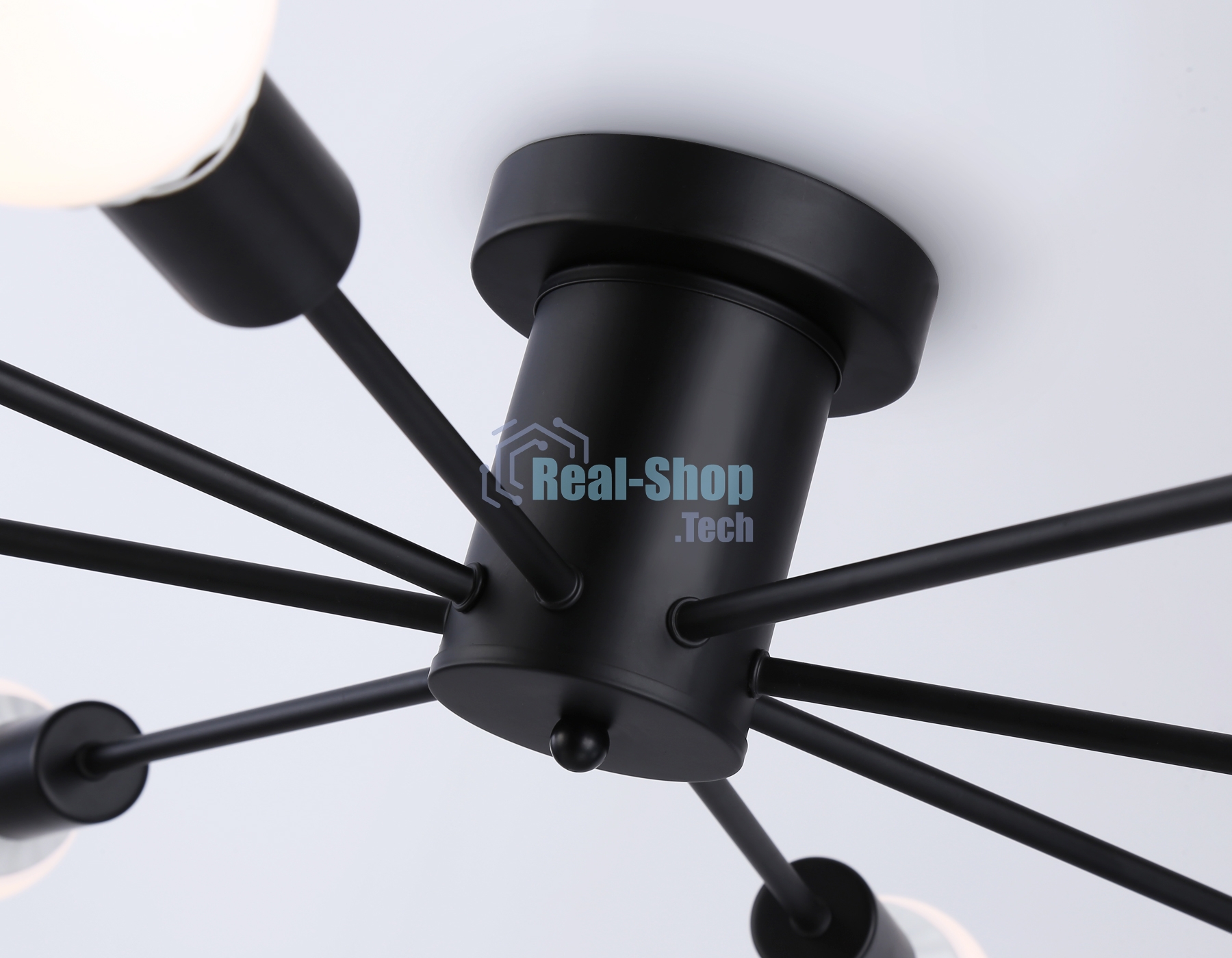Светильник Ambrella light TR80411/8 BK черный E27/8 max 60W D950*150