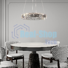 101004 LED никель  / подвесной светильник / никель хрусталь Strotskis