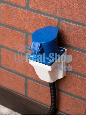 Розетка наруж. уст. 32А 220В 2P+РЕ IP44 (123) EKF ps-123-32-220