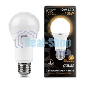 Лампа светодиодная Gauss LD102502112LED A60 globe 12W E27 2700K