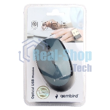 Мышь беспроводная Gembird MUSW-354-B синий, 1600 dpi, радиоканал, USB, кнопки - 4