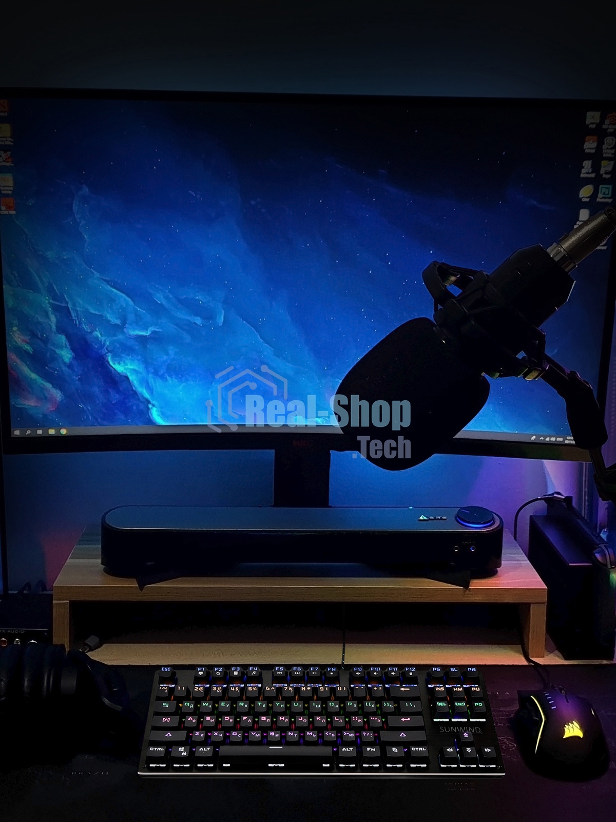 Клавиатура проводная SUNWIND SW-K900G,USB, черный 1422332