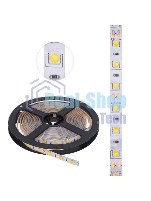 Лента светодиодная 3 м 12 В 5050 2700 К IP65 60 LED/м для БП с клеммами LAMPER