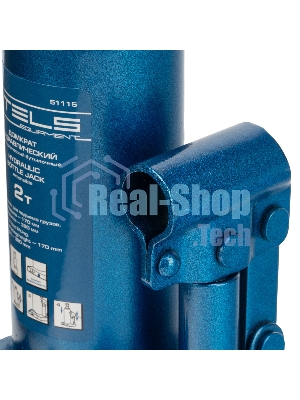 Домкрат Stels 51115 гидравлический бутылочный телескопический 2 т h подъема 170–380 мм