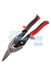 Ножницы по металлу Matrix, 250 мм, левые, обрезиненные рукоятки