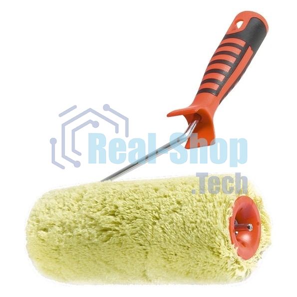 Валик в сборе Matrix полиакрил для фасад.раб. с двухкомп.руч., 250мм, ворс 18мм, D 48мм, D руч.6мм