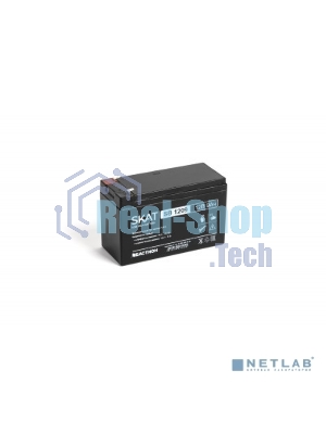 Батарея для ИБП свинцово-кислотная SKAT SB 1209 тип AGM 12V 9А·ч I зар. 2,7 А (ножевые клеммы, гарантия - 18 месяцев) (2540)