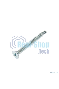 Саморез оконный Kranz сверло, 3.9х38, белый цинк, короб (500 шт./уп.)