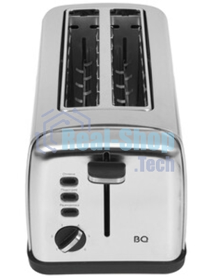 Тостер BQ T2003 чёрный/нержавеющая сталь, 1500 Вт, 2 слота